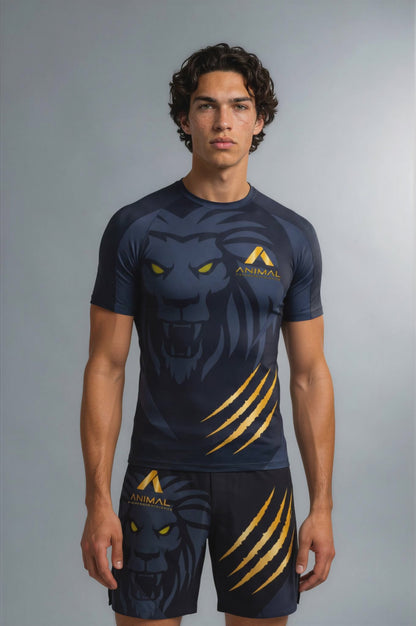Lion Series Short Sleeve Rash Guards